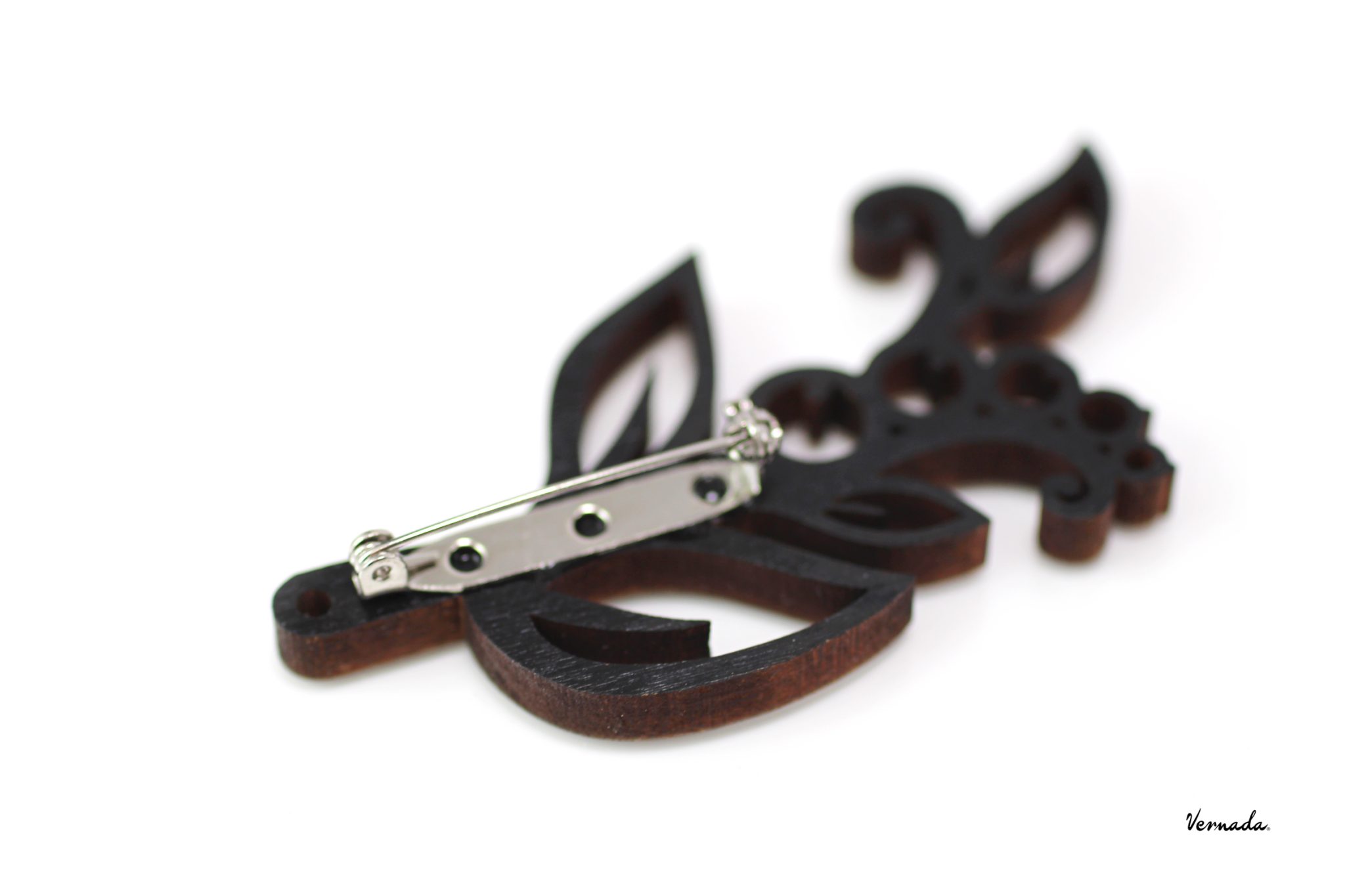 Vernada Design KÖYNNÖS-rintakoru, musta, puu - Image 2