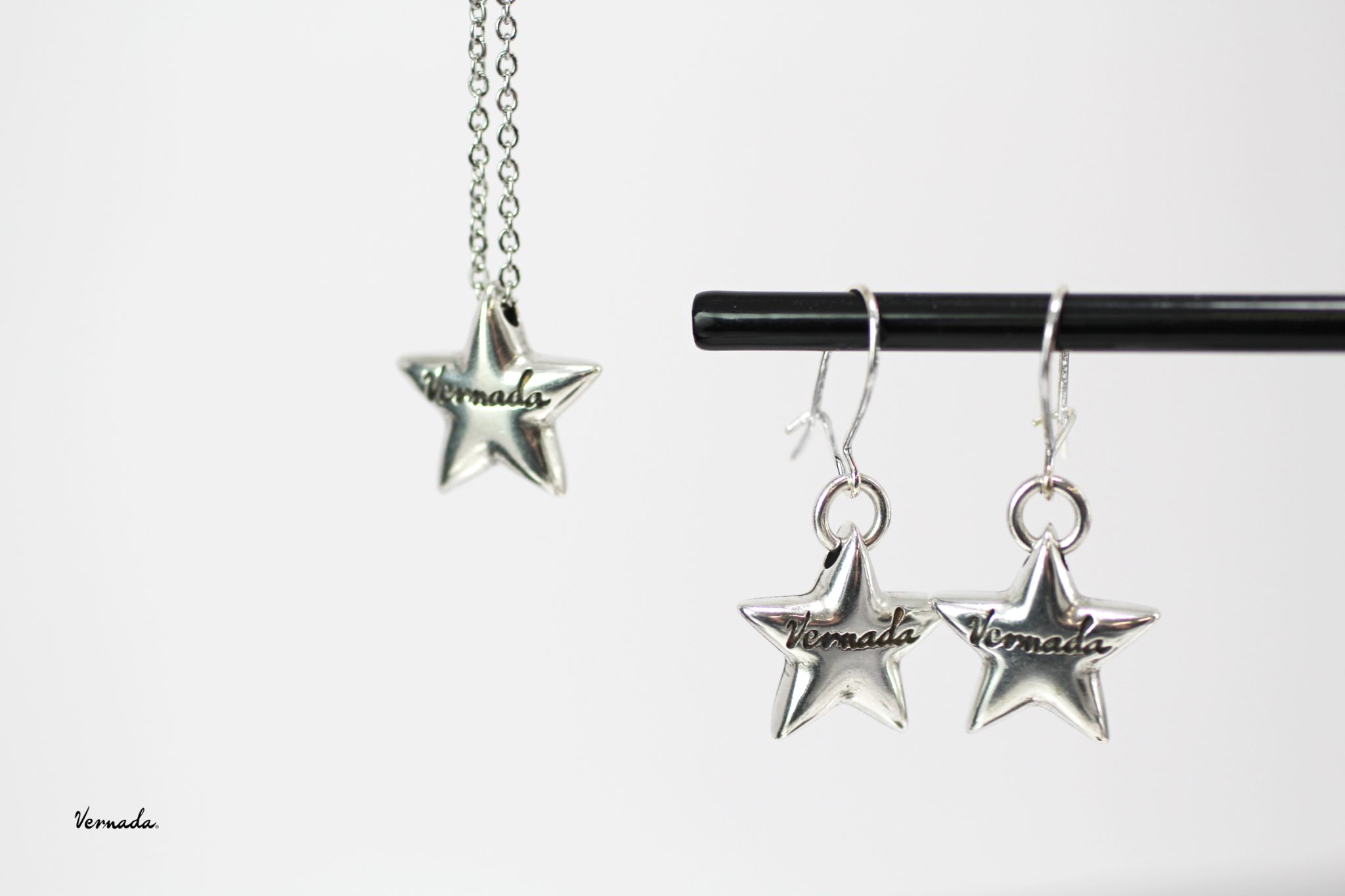 Vernada® Design -kaulaketju, TÄHTI, teräsketju, siro, 44cm - Image 4