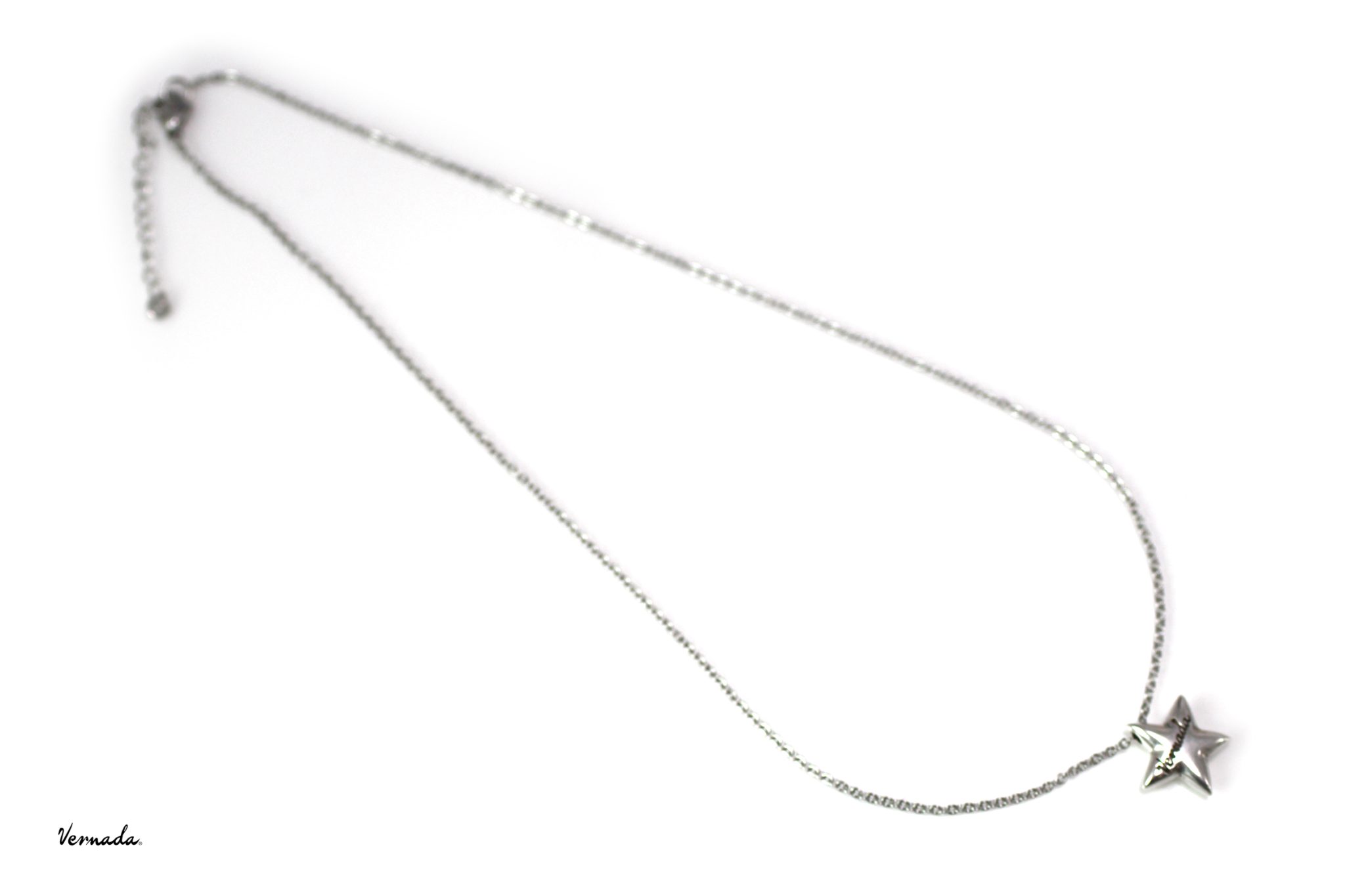 Vernada® Design -kaulaketju, TÄHTI, teräsketju, siro, 44cm - Image 3