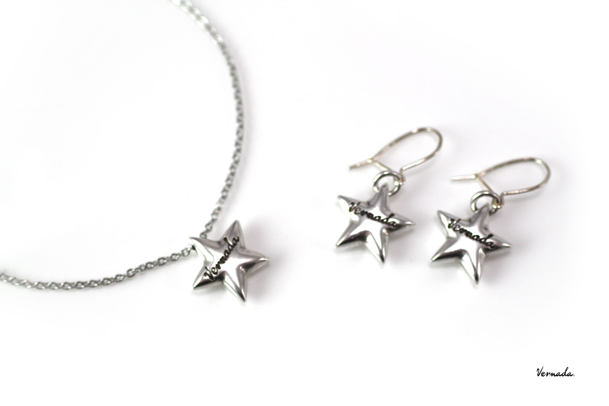 Vernada® Design -kaulaketju, TÄHTI, teräsketju, siro, 44cm - Image 2
